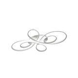 Modernist Acrylic Flower Flush Mount Ceiling Light Fixture - White/Coffee Led 23.5/31.5/39