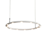 Modern Acrylic Led Ring Chandelier Light - 1/2 Tiers Black/White Warm/White For Bedroom