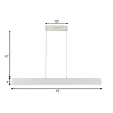 Minimalist Acrylic Led Pendant Light For Dining Room - 31.5/39 Wide