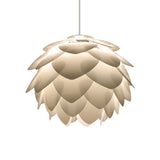 White Squama Pendant Light - Nordic Style Suspended Plastic Fixture For Dining Room