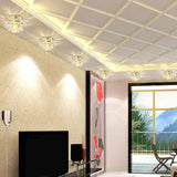 Modern Crystal Clear Led Flushmount Ceiling Light For Living Room