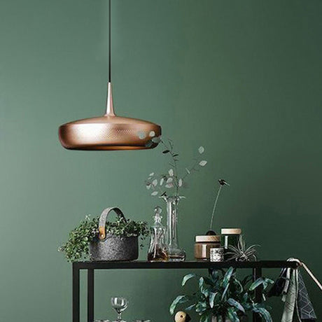 Modern Led Pendant Light: Stylish Round Design For Dining Room Suspended Lighting Rose Gold / Warm