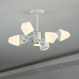 Gemstone-Inspired Led Chandelier For Dining Room - Acrylic Suspension Pendant Light
