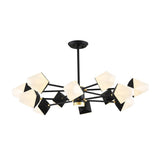 Gemstone-Inspired Led Chandelier For Dining Room - Acrylic Suspension Pendant Light