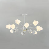Gemstone-Inspired Led Chandelier For Dining Room - Acrylic Suspension Pendant Light