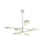 Postmodern Metallic Led Chandelier Pendant Light - Radiant Burst Design For Living Room