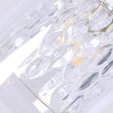 Modern Brass Pendant Light With Prismatic Glass Shade - 3 Lights Cylinder Design