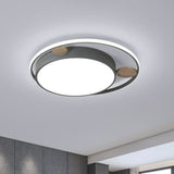 Led Round Acrylic Flush Mount Ceiling Light For Kids Bedroom – Minimalist Design