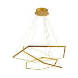 Modern 3-Tiered Led Hanging Chandelier With Minimalist Wood Acrylic Design Warm/Natural Light