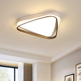Led Triangle Ceiling Flush Mount White Acrylic Light Fixture For Bedroom Warm/White Lighting / Warm
