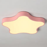 Star Shaped Led Flush Mount Ceiling Light - Metallic Minimalist Bedroom Lighting