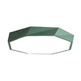 Simplicity Acrylic Octagonal Flush Ceiling Light - Led Mount Fixture For Bedrooms