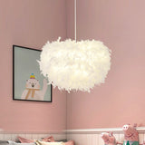 Minimalist White Hemisphere Suspension Pendant Light For Living Room