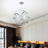 Modern 19.5 Acrylic Globe Chandelier Pendant - White Ceiling Light Fixture