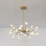 Modern Firefly Pendant Light For Living Room With Led Acrylic Design 30 / Gold