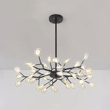 Modern Firefly Pendant Light For Living Room With Led Acrylic Design 45 / Black