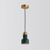 Minimalist Marble Pendant Light For Dining Rooms - Elegant Ceiling Fixture With Shaded Design Green
