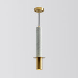 Minimalist Marble Pendant Light For Dining Rooms - Elegant Ceiling Fixture With Shaded Design White