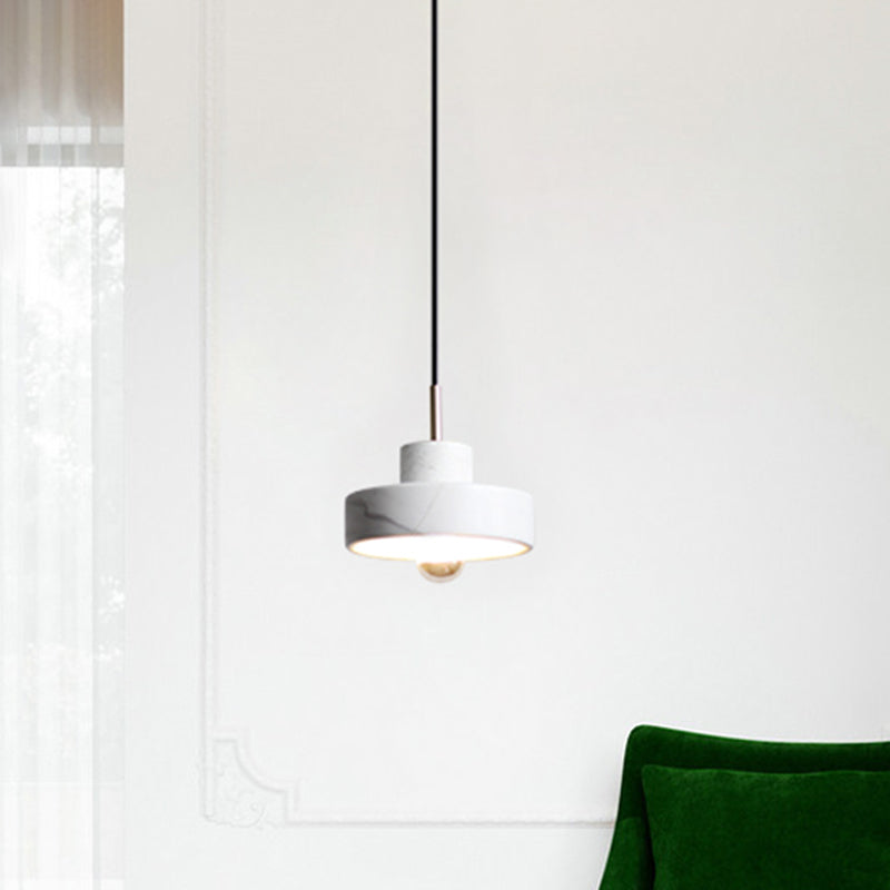 Minimalistic Stone Pendant Ceiling Light - White