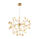 Nordic Sputnik Firefly Led Suspension Light: Modern Glass Chandelier For Living Room 45 / Gold