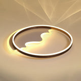 Minimalist Acrylic Led Flush Mount Ring Light For Living Room Coffee’