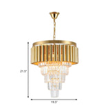 Modern Conical Chandelier Light With Crystal And Metal Accents - 5/8/10 Lights Ceiling Fixture In