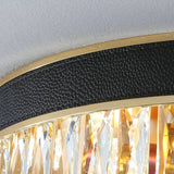 Modern Light Luxury Crystal Round Bedroom Dining Room Ceiling Lamp