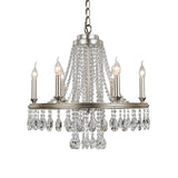 6-Light Metal Candle Chandelier Pendant For Modern Dining Rooms