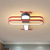 Simplicity Led Flush Mount Ceiling Light - Acrylic Plane Shape For Nursery