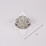 Modern Crystal Led Flower Flushmount Ceiling Light With Warm Glow For Hallway
