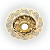 Clear Crystal Floral Led Flush Mount Ceiling Light For Entryway
