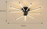 Contemporary Simple Creative Living Room Led Revolving Fireworks Ceiling