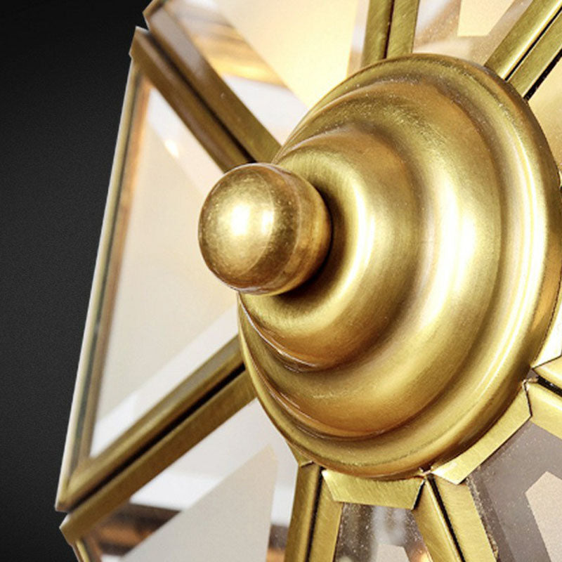 Frosted Glass Cap Ceiling Light With Brass Mount - Minimalist 2-Bulb Flush Fixture For Corridors
