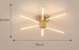 Contemporary Simple Creative Living Room Led Revolving Fireworks Ceiling