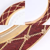 Resin Flush Mount Led Light Fixture - Traditional Black/Red/Apricot Bowl Living Room Lighting