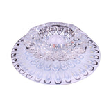 Modern Led Crystal Ceiling Lamp - White Flush-Mount Entryway Light Fixture