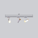 Minimalist Metal Led Track Lamp - Tube Shape For Bedroom Ceiling Lighting 3 / White