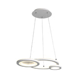 Modern Led Acrylic Chandelier For Dining Room In White/Warm Light