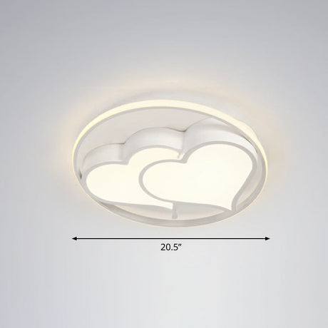 Ultrathin Led Flush Mount Bedroom Ceiling Fixture - Acrylic & Contemporary Lighting White / Third