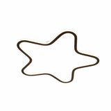 Simplicity Star Flush Mount Led Ceiling Light For Kids Room In Black Acrylic