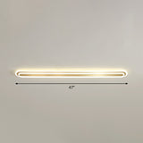 Minimalist Gold Led Ceiling Light For Bedroom - Acrylic Flush Mount Fixture / 47 Warm