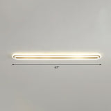 Minimalist Gold Led Ceiling Light For Bedroom - Acrylic Flush Mount Fixture / 47 Remote Control