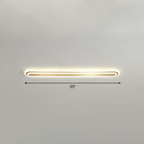 Minimalist Gold Led Ceiling Light For Bedroom - Acrylic Flush Mount Fixture / 39 Remote Control