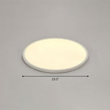 Led Ceiling Mount Fixture - Ultrathin & Simple Acrylic Flushmount Lighting In White / 23.5 Warm