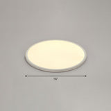 Led Ceiling Mount Fixture - Ultrathin & Simple Acrylic Flushmount Lighting In White / 16 Warm