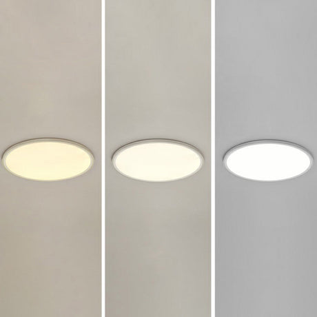 Led Ceiling Mount Fixture - Ultrathin & Simple Acrylic Flushmount Lighting In White / 19.5 Third