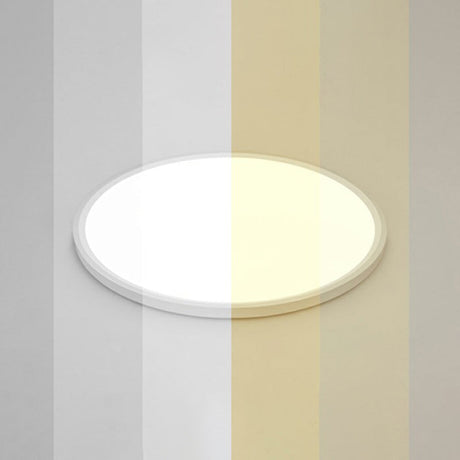 Led Ceiling Mount Fixture - Ultrathin & Simple Acrylic Flushmount Lighting In White / 23.5 Remote