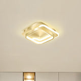 Modern Geometric Led Ceiling Light Fixture For Hallway - Minimalist Acrylic Design