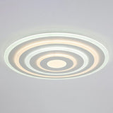 Simple Style Led Flush Ceiling Light For Bedroom - White Acrylic Round Flushmount / 16 Third Gear