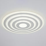 Simple Style Led Flush Ceiling Light For Bedroom - White Acrylic Round Flushmount / 23.5 Natural